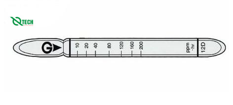 Ống phát hiện thụ động Hydrogen cyanide HCN Gastec 12D (1 ~ 200 ppm)
