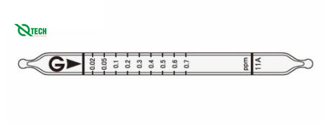 Ống phát hiện nhanh khí Nitrogen oxides NO+NO2 trong khí nén Gastec 11A (0.02~2ppm, không dùng bơm)