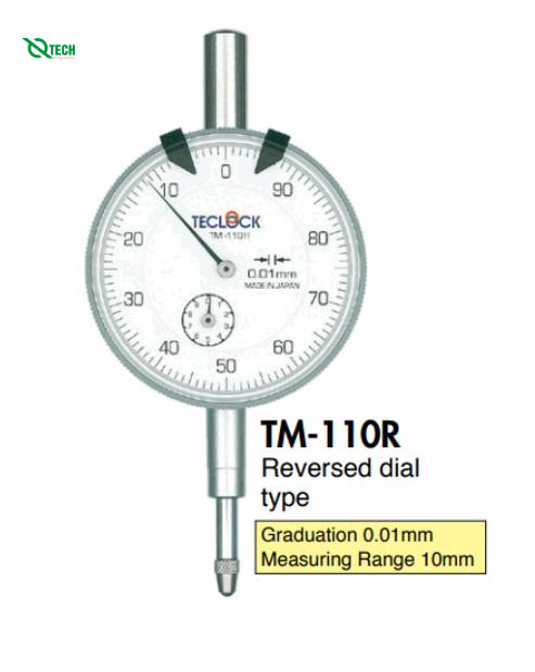 Đồng hồ so TECLOCK TM-110R (10mm/0.01mm)
