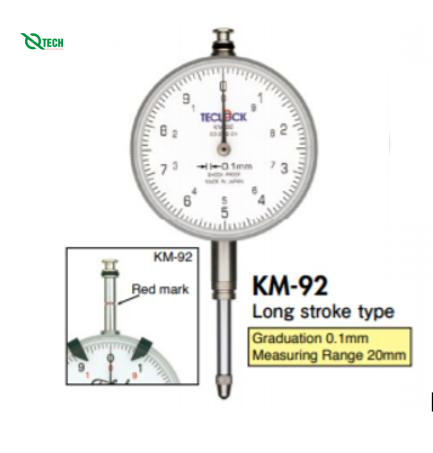 Đồng hồ so loại nhỏ TECLOCK KM-92