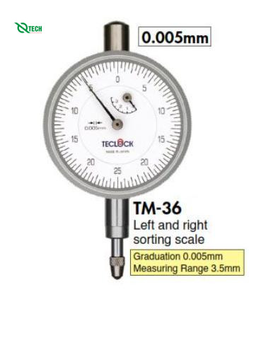 Đồng hồ so loại nhỏ TECLOCK TM-36f