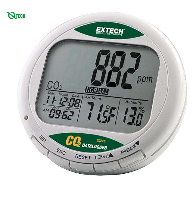 Máy đo khí CO2, nhiệt độ không khí và độ ẩm để bàn EXTECH CO210