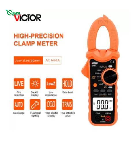 Ampe kìm VICTOR 606C+ (600VDC/AC, 600ACA/DCA)