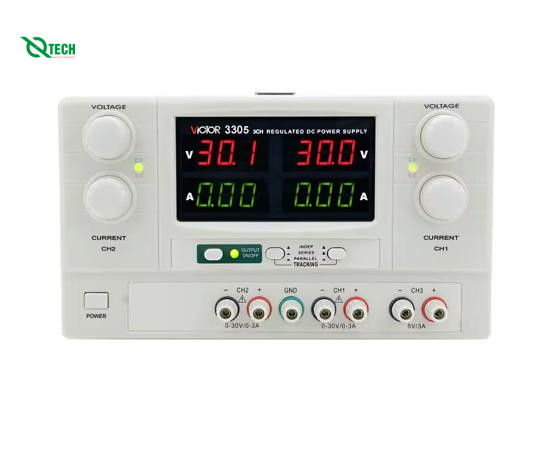 Bộ nguồn DC VICTOR 3305 (0 ~ 30V, 0 ~ 5A)