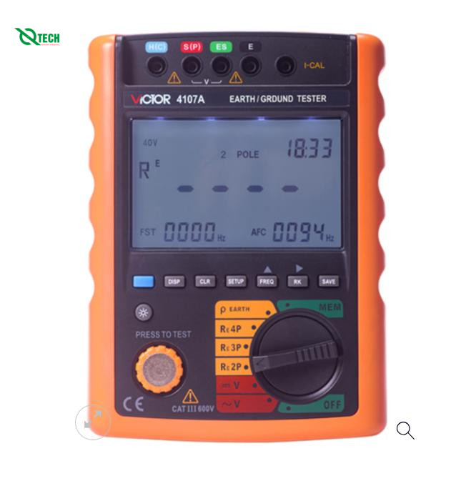 Máy đo điện trở nối đất VICTOR 4107A (0.02Ω～19.99kΩ)