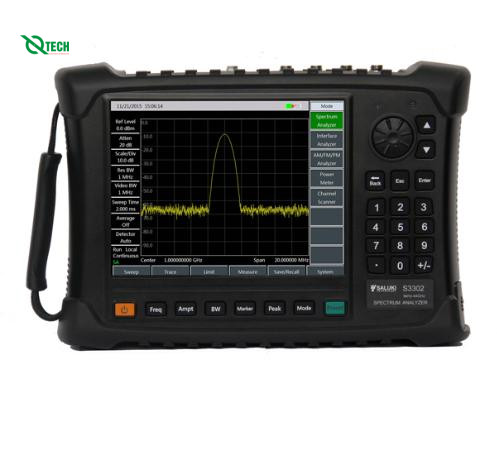 Máy phân tích phổ cầm tay SALUKI S3302SB (9 kHz ~ 6.5 GHz)