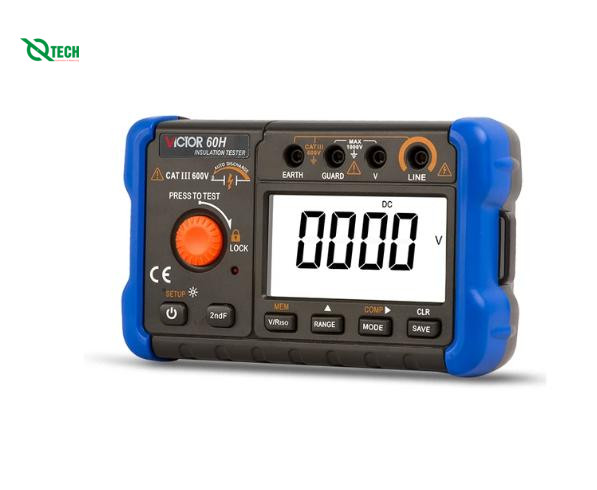 Máy đo điện trở cách điện VICTOR 60H (1000V, 19.99 GΩ)
