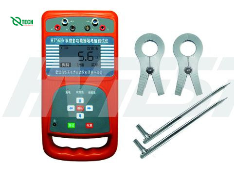 Thiết bị đo điện trở đất Wuhan HT5600 (đo bằng cọc và kìm kẹp)