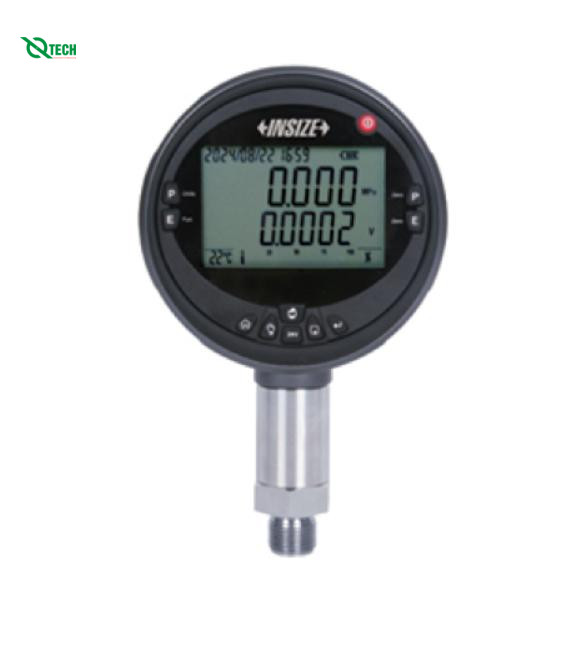 Đồng hồ đo áp suất điện tử Insize 5240-G12Y16 (0-1.6 MPa/0~16 bar, G1/2)