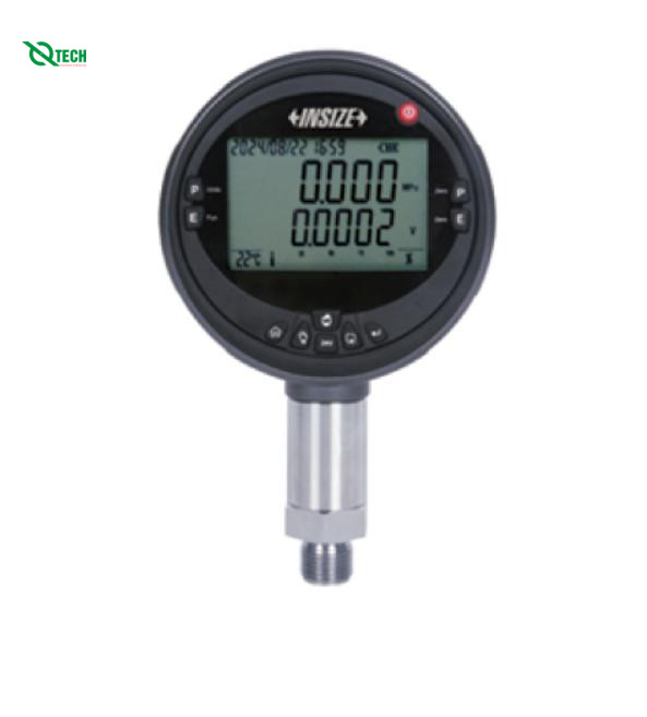 Đồng hồ đo áp suất điện tử Insize 5240-N12Y250 (0-25 MPa/0~250 bar, NPT1/2)