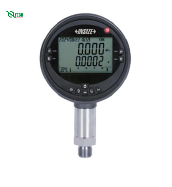 Đồng hồ đo áp suất điện tử Insize 5240-G12Y010 (0-100 kPa/0~1 bar, G1/2)