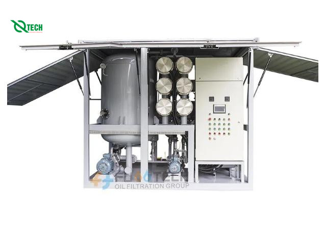 Máy lọc dầu biến áp chân không hai tầng Fuootech ZYD-W-150 (9000 L / H)