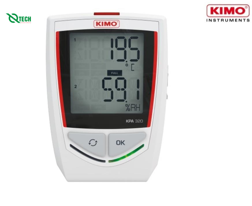 Datalogger ghi nhiệt độ, độ ẩm, áp suất khí quyển KIMO KPA320