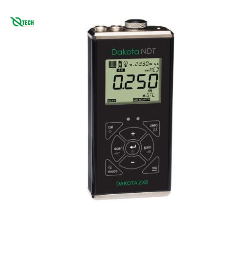 Máy đo độ dày ăn mòn Dakota ZX6 (PE: 0.63 - 914.4mm; EE: 2.54 - 152.4mm)