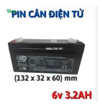 Pin Cân Treo Móc Cẩu OCS 6V/3.2Ah DJW6-3.2 (6V3.2AH)