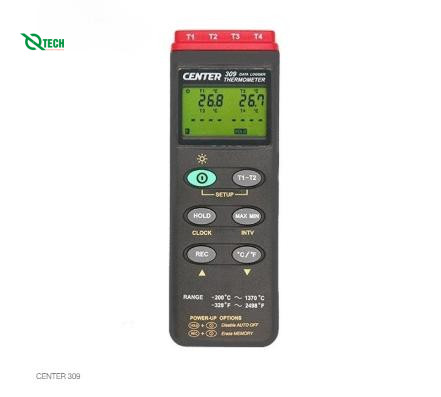 Máy đo nhiệt độ ghi dữ liệu bốn kênh Center 309
