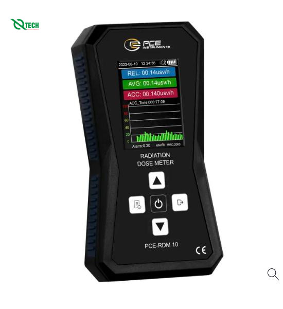 Máy đo phóng xạ  (tia Beta (B) rays, Gamma (Y) rays, X-rays ) PCE PCE-RDM 10 (0~99.99 usv/h; 0.01usv/h)