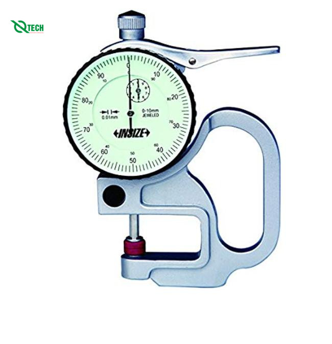 Đồng hồ đo độ dày vật liệu kiểu cơ Insize 2364-10 (0-10mm/ 0.01mm)