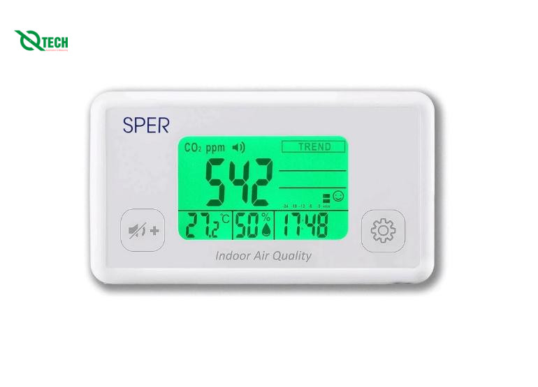 Thiết bị đo nhiệt độ độ ẩm, co2 không khí Sper Scientific 800052