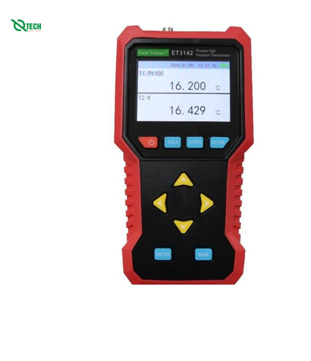 Nhiệt kế cầm tay EAST TESTER ET3142B (Kênh đôi, 0 ~ 1600 Ω, - 200 ~ 850 ℃)