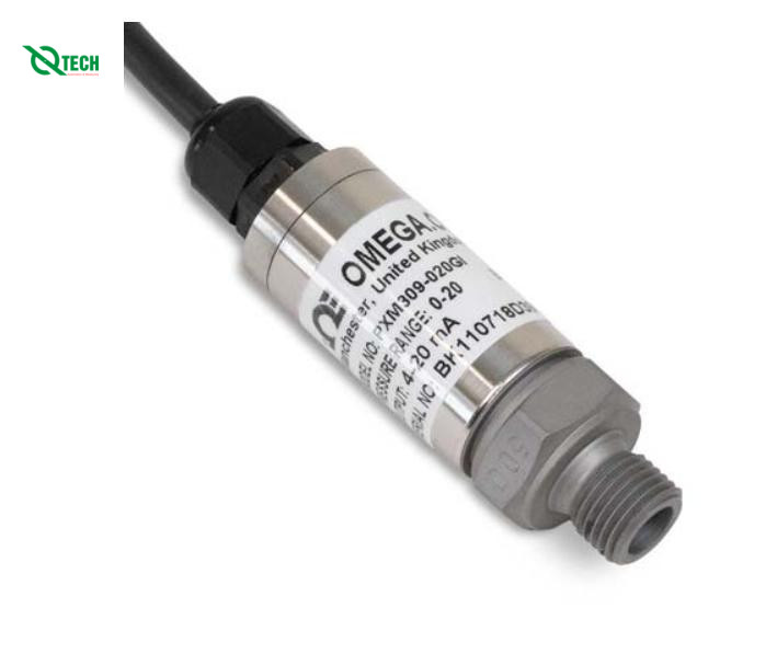 thép không gỉ, mục đích chung, theo hệ mét OMEGA PXM309-020GI (Gauge, 20 bar, BSPP Male, 1/4 in)