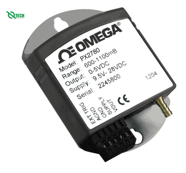 Cảm biến áp suất khí quyển với dải đầu nối OMEGA PX2780-800NB5V (Barometric, 1060 mBar, Barbed Fitting, 1/8 in)