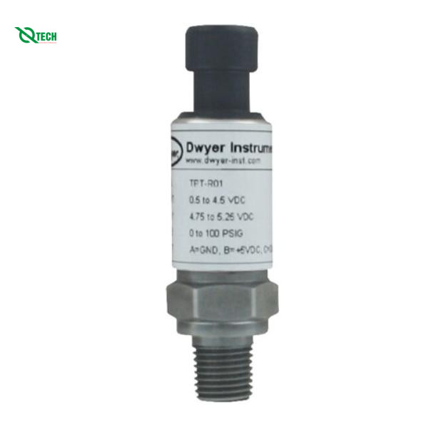 Máy phát áp suất công nghiệp, 17-4PH SS, độ chính xác cao, thiết kế kín Dwyer TPT-C02 (Gauge, 250 psi, NPT Male, 1/4 in)