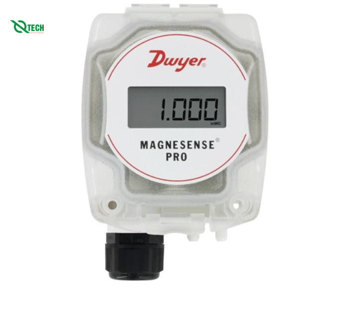 Máy phát chênh lệch áp suất Dwyer MSXP-W10-PA (Differential, 125 Pa, Stepped Barb Fitting, 1/8 in, 3/16 in, 1/4 in, IP66, NEMA Type 4X, UL94 V-0, UL 2043 (Plenum))