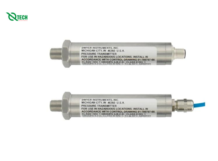 Bộ truyền áp suất an toàn Dwyer IS626-13-GH-P1-E1-S1 (Gauge, 300 psi, NPT Male, 1/4 in)