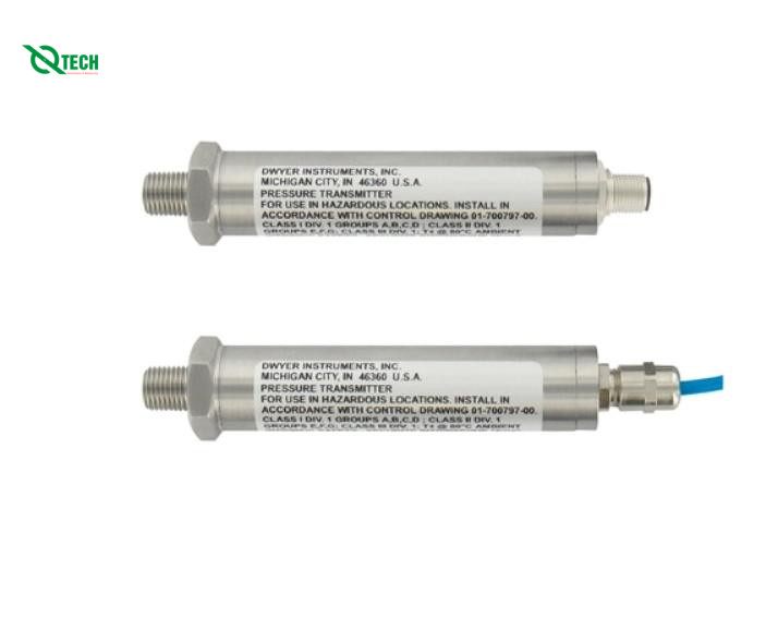 Bộ truyền áp suất an toàn Dwyer IS626-09-GH-P1-E1-S1 (Gauge, 50 psi, NPT Male, 1/4 in)