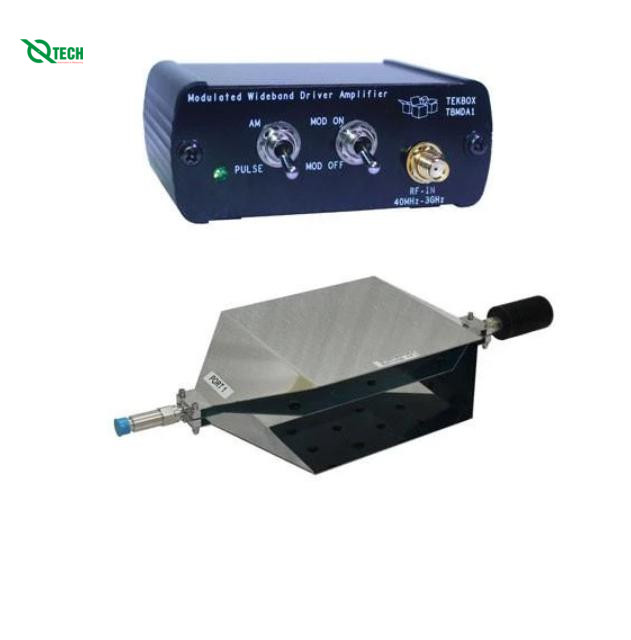 Set Ăng ten kiểu TEM cell+Bộ khuếch đại trình điều biến dải rộng Tekbox TBTC1-TBMDA1
