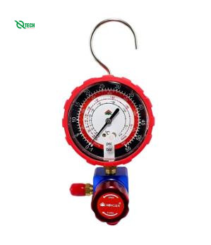Đồng hồ nạp gas đơn cao áp (đỏ) HONGSEN HS-468AH