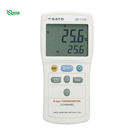 Nhiệt kế kỹ thuật số SATO SK-1120 (-203.3 - 1368oC, 2 kênh)