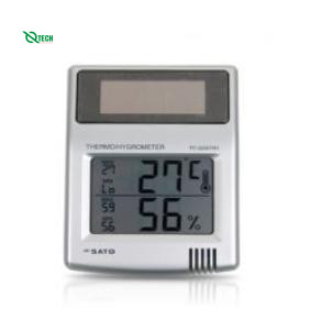 Nhiệt ẩm kế kỹ thuật số năng lượng mặt trời SATO PC-5200TRH (-10 đến +50oC, 20 - 95%RH)