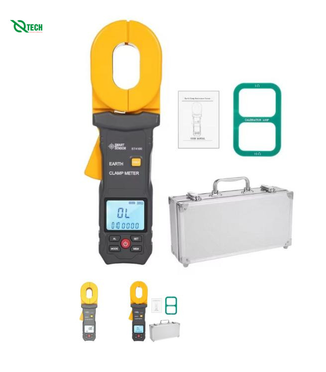 Ampe kìm đo điện trở đất Smart sensor ST4100 (0Ω-500Ω)
