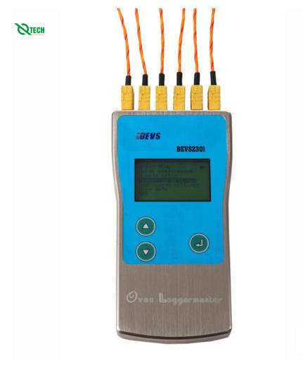 Máy ghi nhiệt độ lò sấy Bevs 2301 (0℃-1200℃; 0.1℃; 6 kênh)
