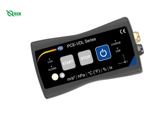 Máy phân tích rung PCE VDL 24I (± 16g; 0.00390625g; 0.24g)