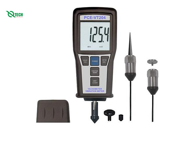 Máy đo độ rung PCE VT 204 (0,5~199,9 m/s²; 0,5~199,9 mm/s; 0,005~1,999 mm)