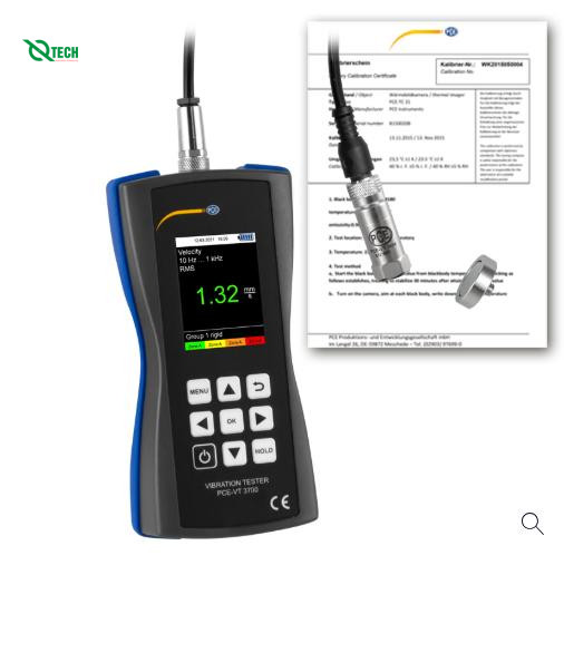 Máy đo độ rung PCE VT 3700-ICA (0~399,9 m/s²; 0~399,99 mm/s; 0~3,999 mm; chứng chỉ ISO)
