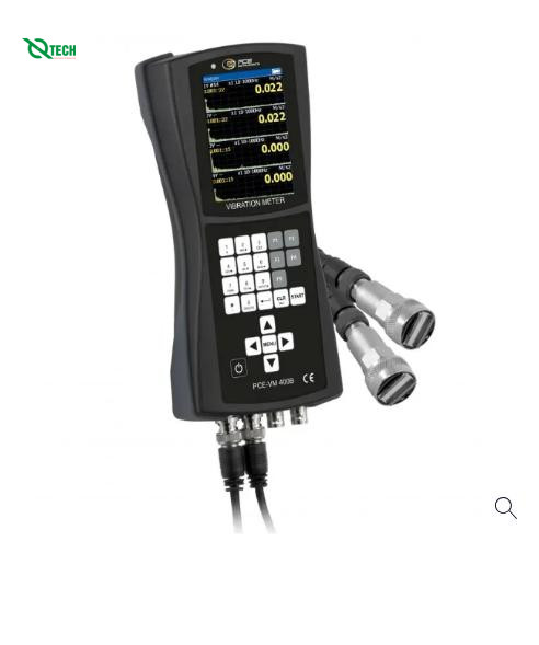 Máy đo độ rung 2 kênh PCE PCE-VM 400B (+0.001~+200 m/s2; +0.001~+200 mm/s; +0.001~+2000 µm; +10~+200000 rpm)