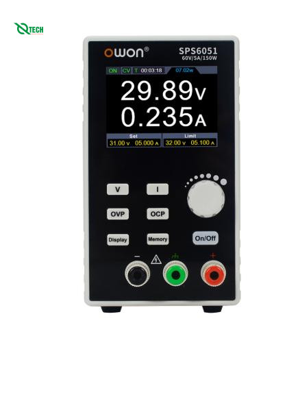 Nguồn điện DC lập trình 1 kênh OWON SPS6051 (60V; 5A; 150W)
