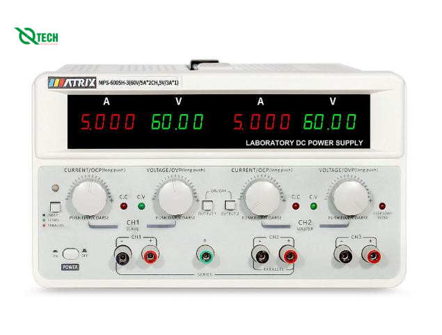 Bộ nguồn DC tuyến tính MATRIX MPS-6003H-3 (60V, 3A, 3 kênh)