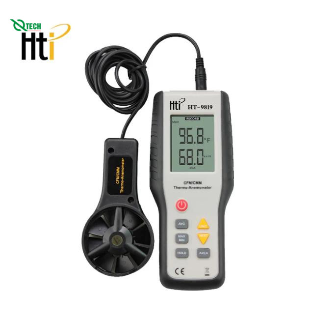 Máy đo tốc độ, lưu lượng gió Hti HT-9819
