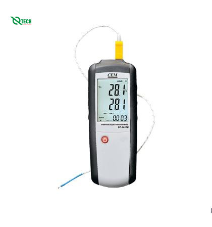 Máy đo nhiệt độ cặp nhiệt loại K/J CEM DT-3610B (Type K/J, single input)