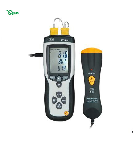 Máy đo nhiệt độ cặp nhiệt loại K CEM DT-8891D (Type K, 4 inputs)