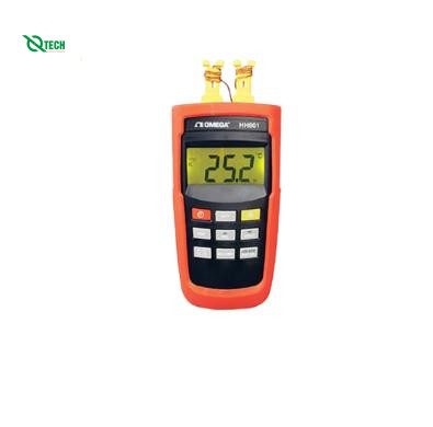 Máy đo nhiệt độ cầm tay OMEGA HH801A (Loại K: -200 đến 1372°C, Loại J: -200 đến 1200°C, 2CH)