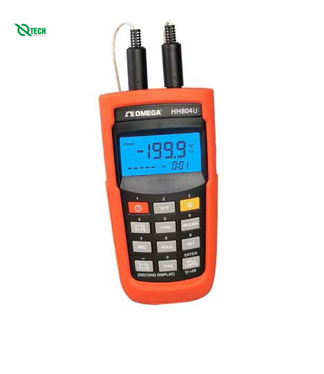 Máy đo nhiệt độ RTD OMEGA HH804U (-200 đến 800°C, cổng USB)