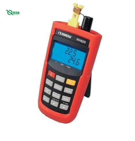 Máy đo độ ẩm/nhiệt độ cầm tay OMEGA RH820W (-50~1000°C, 0~100% RH, giao diện không dây)