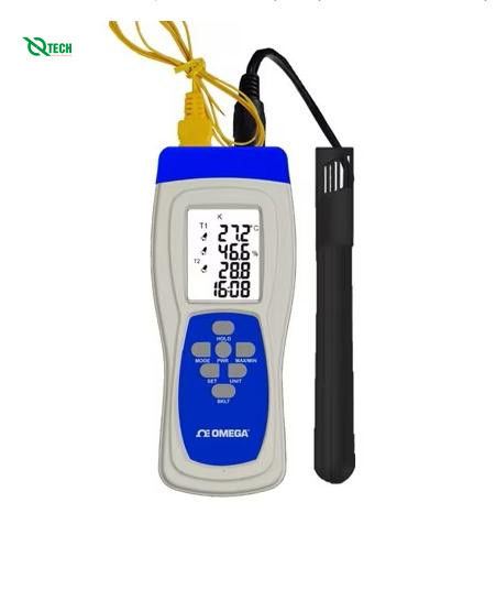 Máy đo độ ẩm/nhiệt độ cầm tay OMEGA RHXL5SD (-20~ 60°C, 0~99.9% RH, thẻ SD)