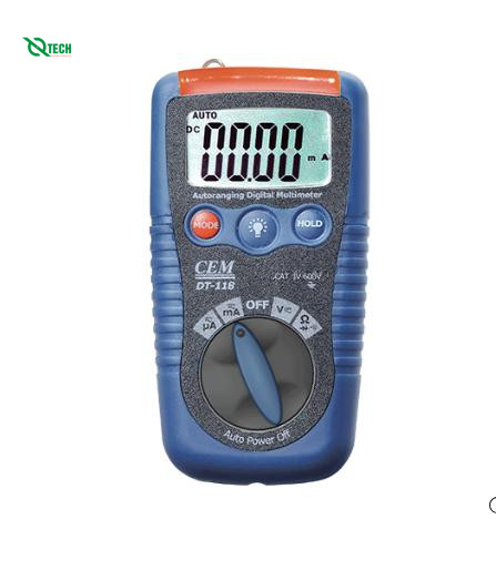 Đồng hồ vạn năng 3 trong 1 CEM DT-118B (AC/DC-600V/200mA)